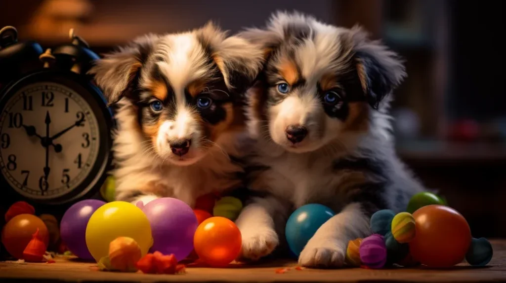 Establishing a Routine for Two Puppies
